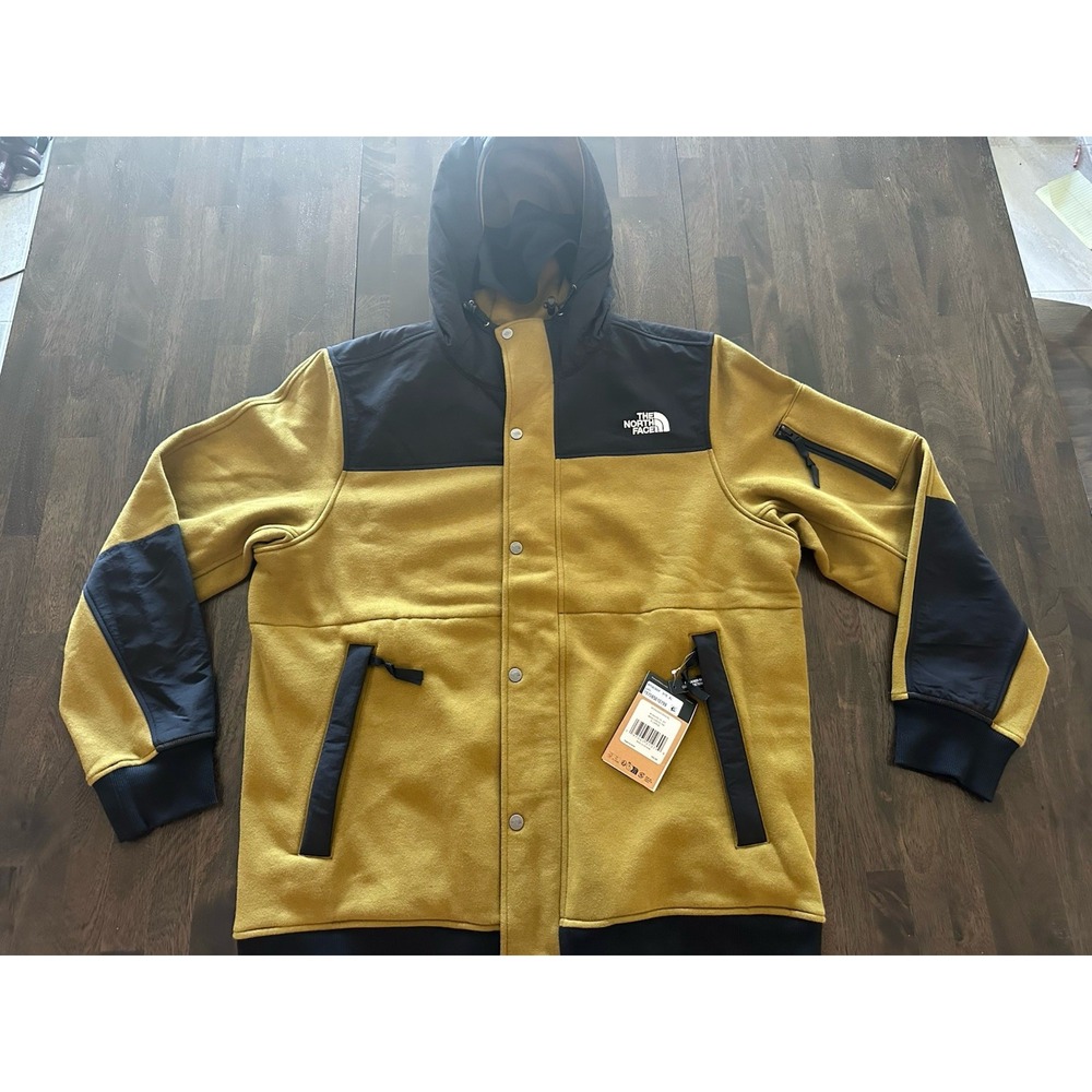 The North Face Men's High Rail Hooded Fleece Jacket Moss Green Black Size XL NWT